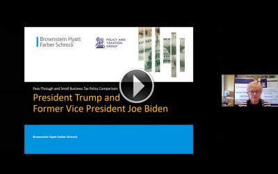 Content VIDEO: Pass Through and Small Business Legislation Under Trump or Biden