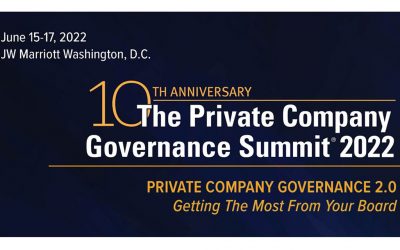 Content The one you’ve been waiting for… the Private Company Governance 2.0 Summit, June 15-17
