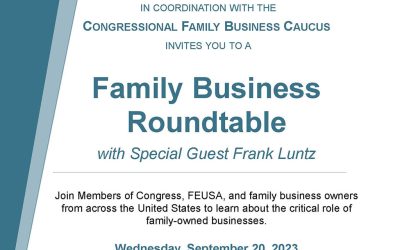 RSVP for Family Business Roundtable with Special Guest Frank Luntz