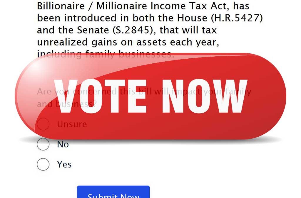 Quick Poll: Washington wants to tax unrealized wealth – do you agree?