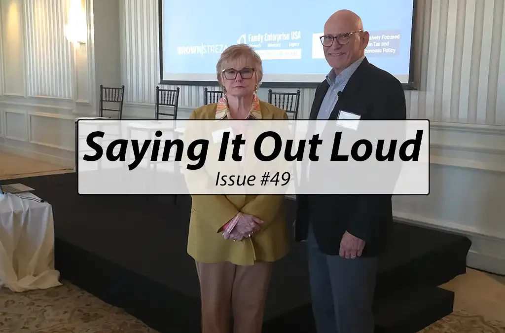 Saying It Out Loud October 2026, By Pat Soldano and Tim Schultz